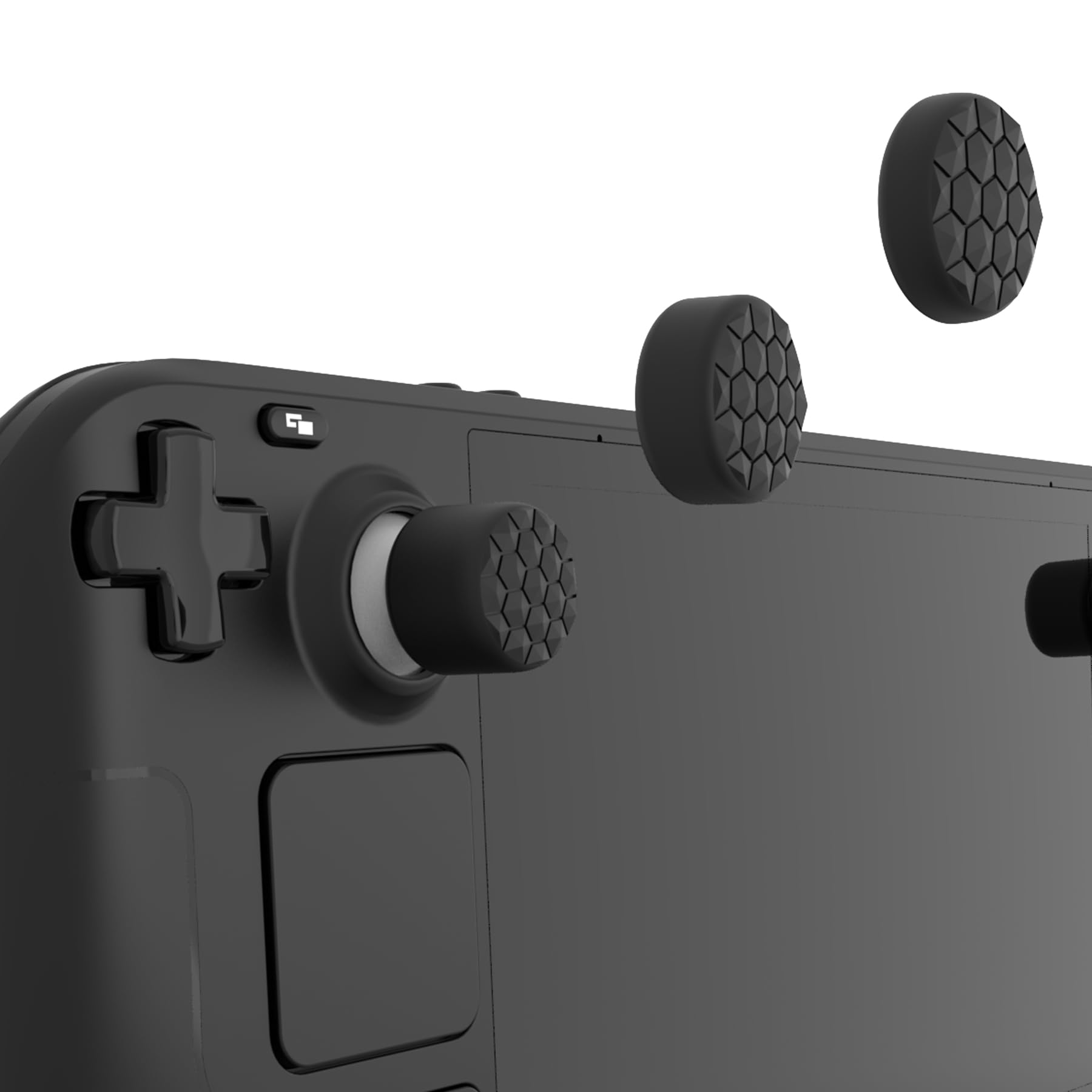 Amazon.com: PlayVital Black Ergonomic Stick Caps Thumb Grips for